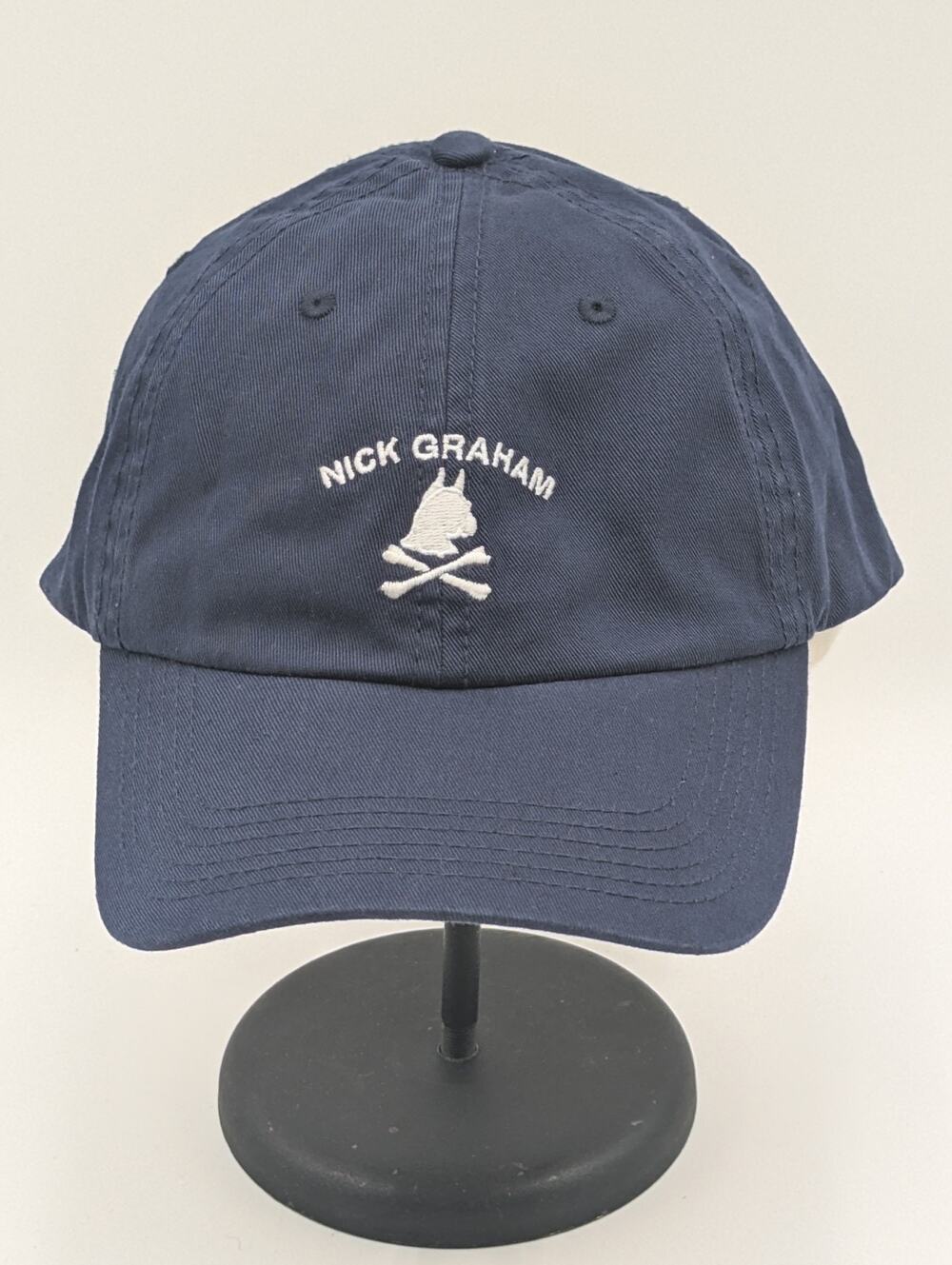 Nick Graham Navy Strapback Baseball Cap Hat Adjustable New NWT